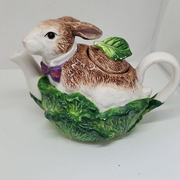 Vintage Noritake Easter Rabbit china Teapot - Picture 1 of 11